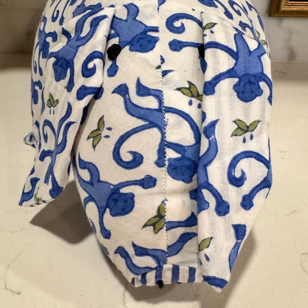 NWT Rolling Rabbit pig pillow - blue monkey
